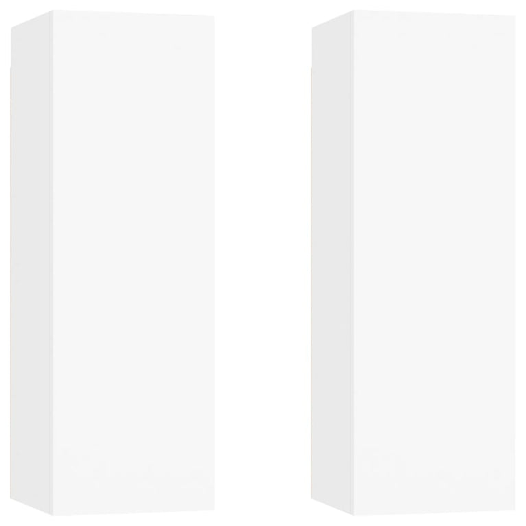 Tv-meubelen 2 st 30,5x30x90 cm spaanplaat wit MeubelReus