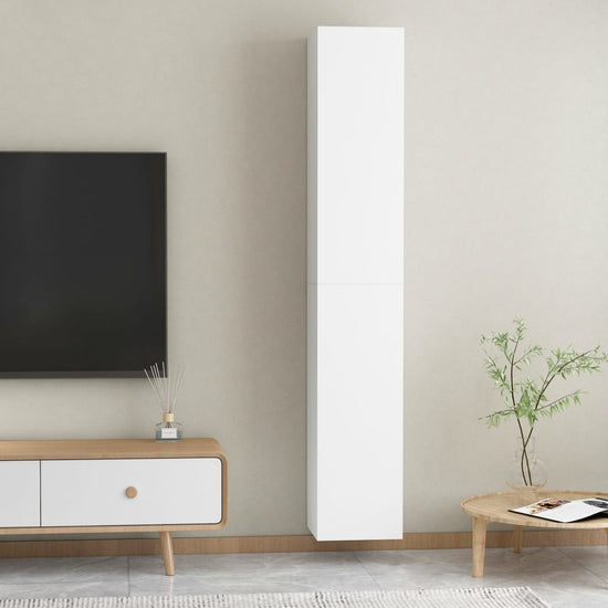 Tv-meubelen 2 st 30,5x30x90 cm spaanplaat wit MeubelReus