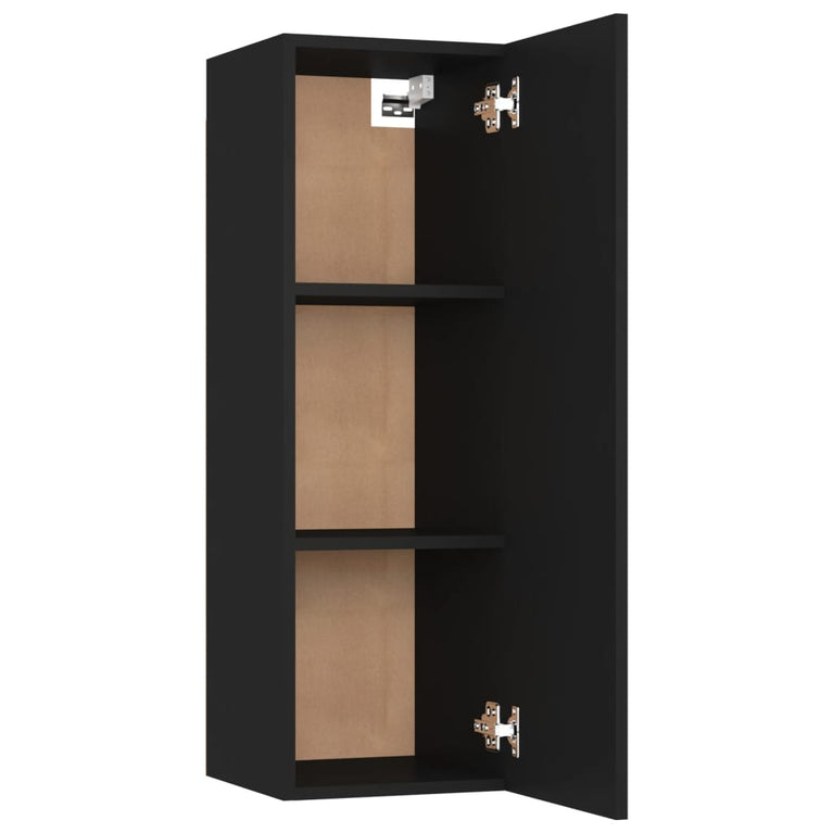 Tv-meubel 30,5x30x90 cm spaanplaat zwart MeubelReus