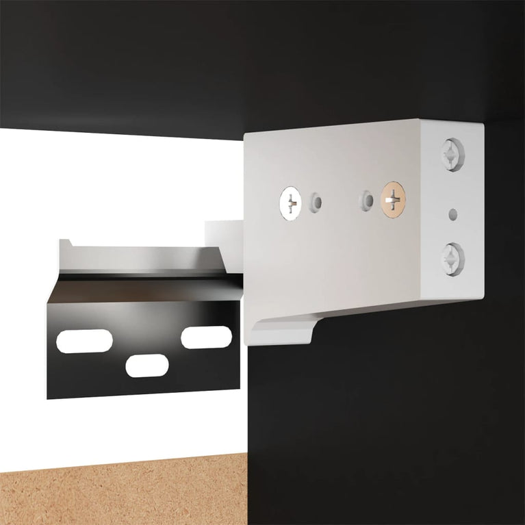 Tv-meubel 30,5x30x90 cm spaanplaat zwart MeubelReus