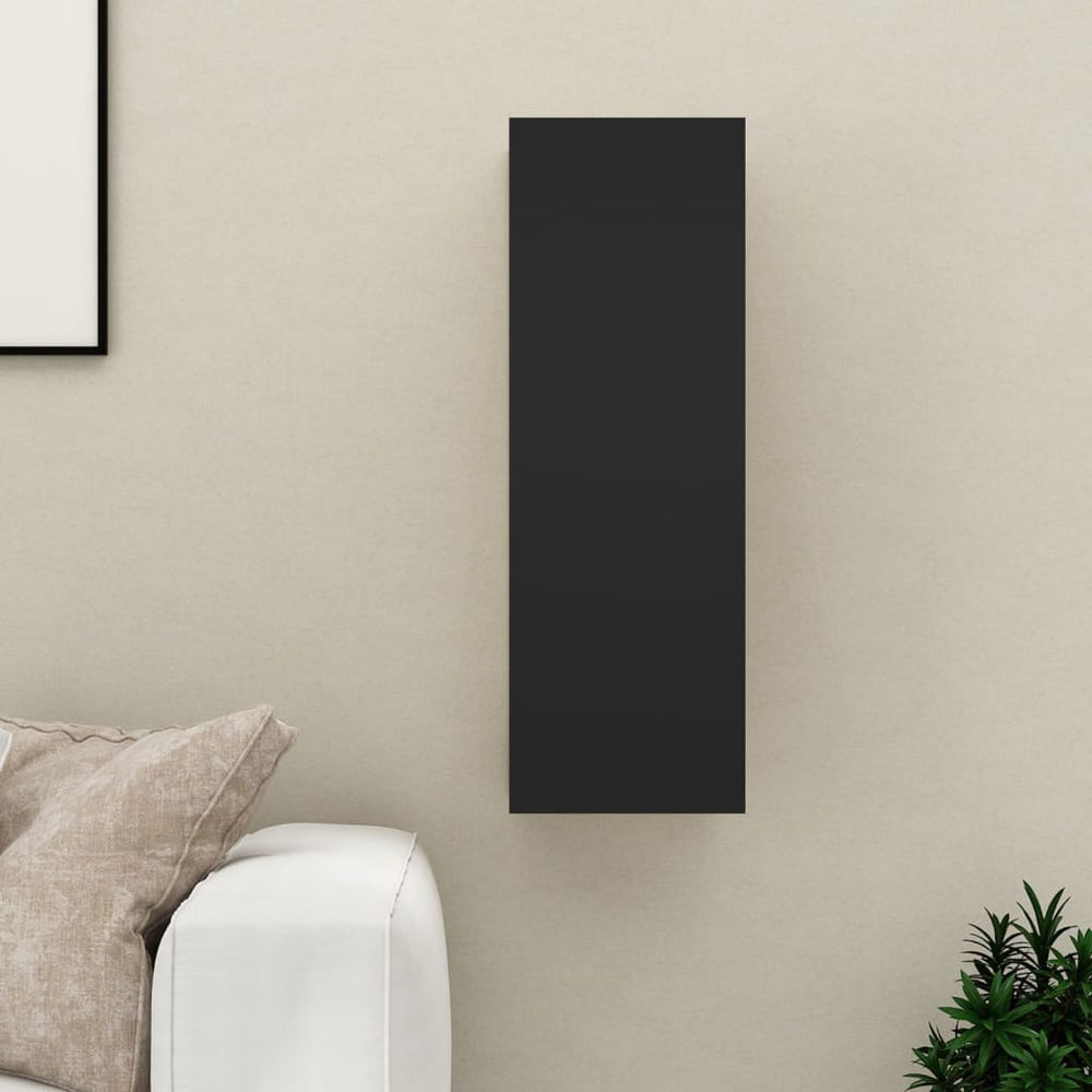 Tv-meubel 30,5x30x90 cm spaanplaat zwart MeubelReus