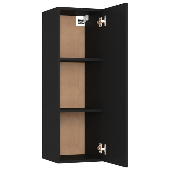 Tv-meubelen 2 st 30,5x30x90 cm spaanplaat zwart MeubelReus