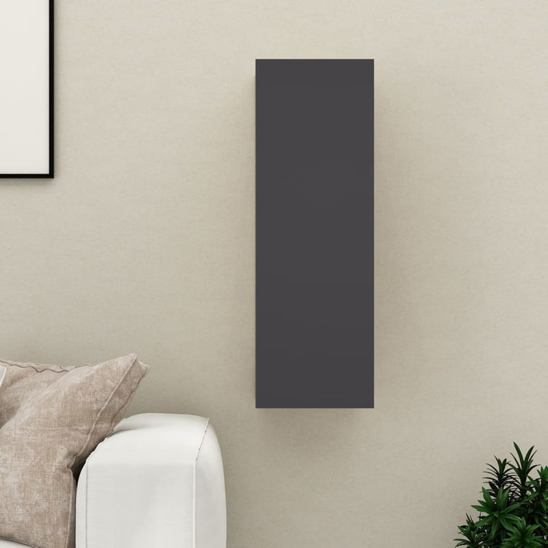 Tv-meubel 30,5x30x90 cm spaanplaat grijs