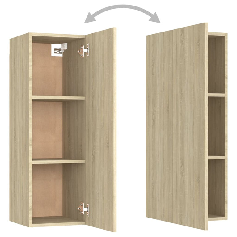 Tv-meubel 30,5x30x90 cm spaanplaat sonoma eikenkleurig