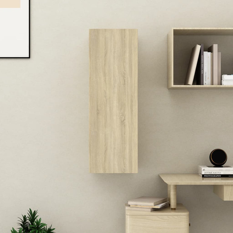 Tv-meubel 30,5x30x90 cm spaanplaat sonoma eikenkleurig