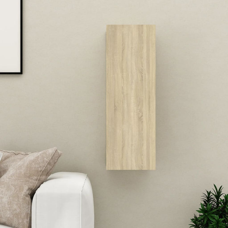 Tv-meubel 30,5x30x90 cm spaanplaat sonoma eikenkleurig