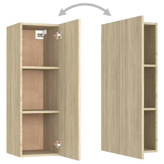 Tv-meubelen 2 st 30,5x30x90 cm spaanplaat sonoma eikenkleurig MeubelReus