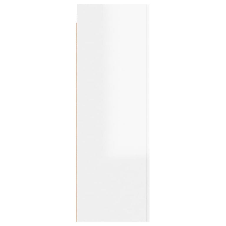 Tv-meubel 30,5x30x90 cm spaanplaat hoogglans wit