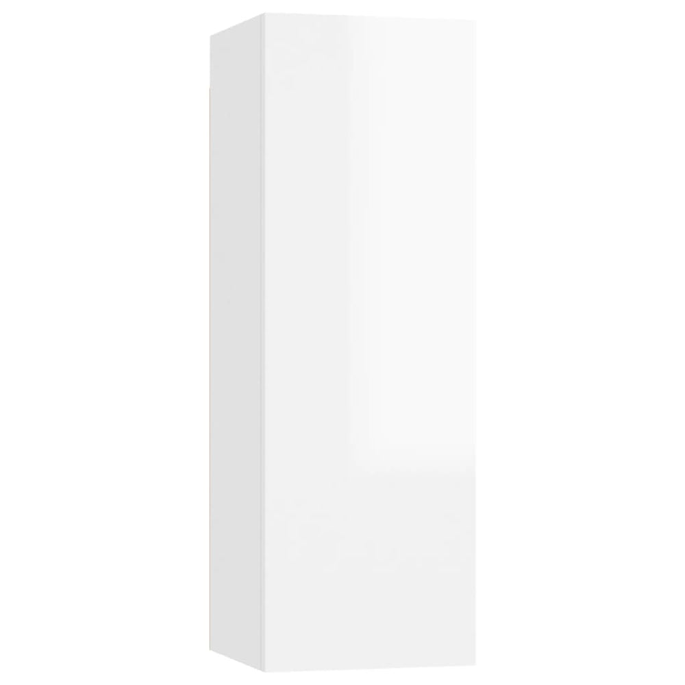 Tv-meubelen 2 st 30,5x30x90 cm spaanplaat hoogglans wit MeubelReus