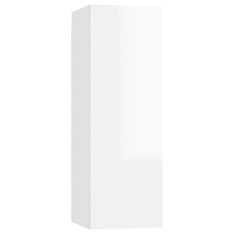 Tv-meubelen 2 st 30,5x30x90 cm spaanplaat hoogglans wit MeubelReus