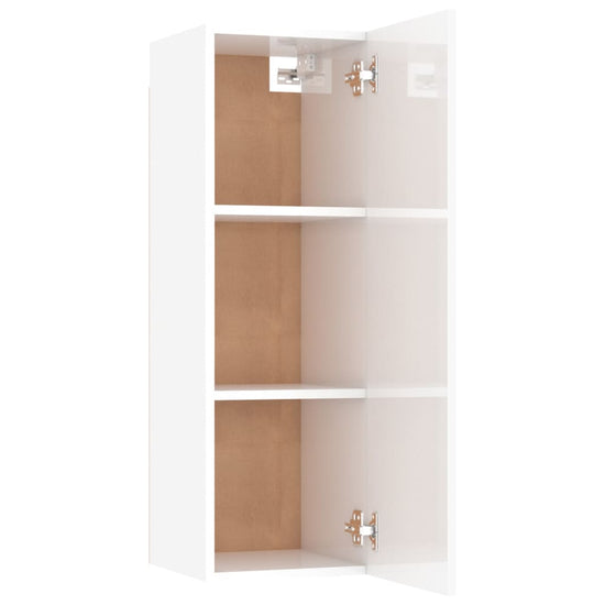 Tv-meubelen 2 st 30,5x30x90 cm spaanplaat hoogglans wit MeubelReus