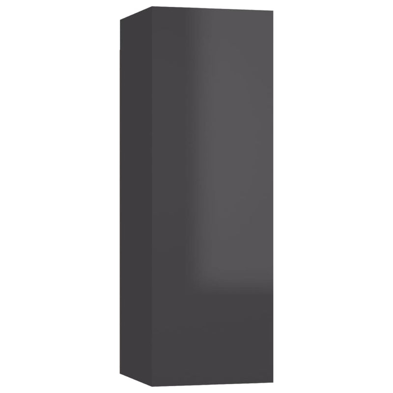 Tv-meubel 30,5x30x90 cm spaanplaat hoogglans grijs MeubelReus