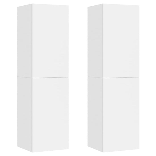 Tv-meubelen 2 st 30,5x30x110 cm spaanplaat wit MeubelReus