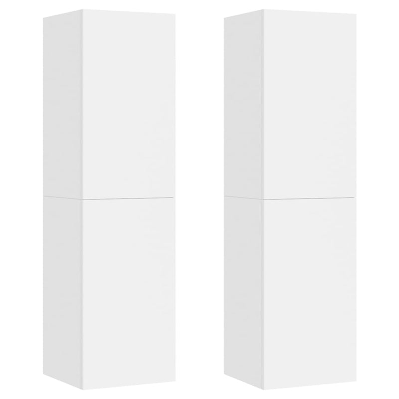 Tv-meubelen 2 st 30,5x30x110 cm spaanplaat wit MeubelReus