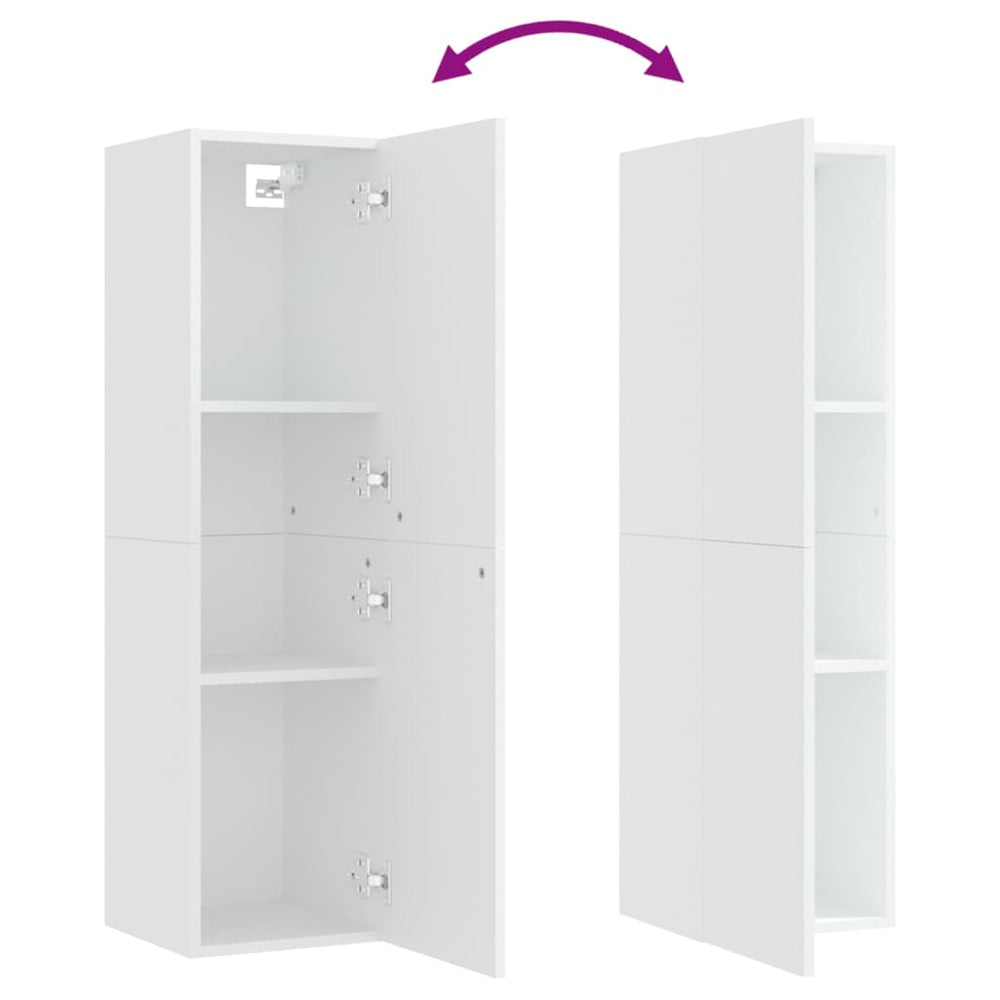 Tv-meubelen 2 st 30,5x30x110 cm spaanplaat wit MeubelReus