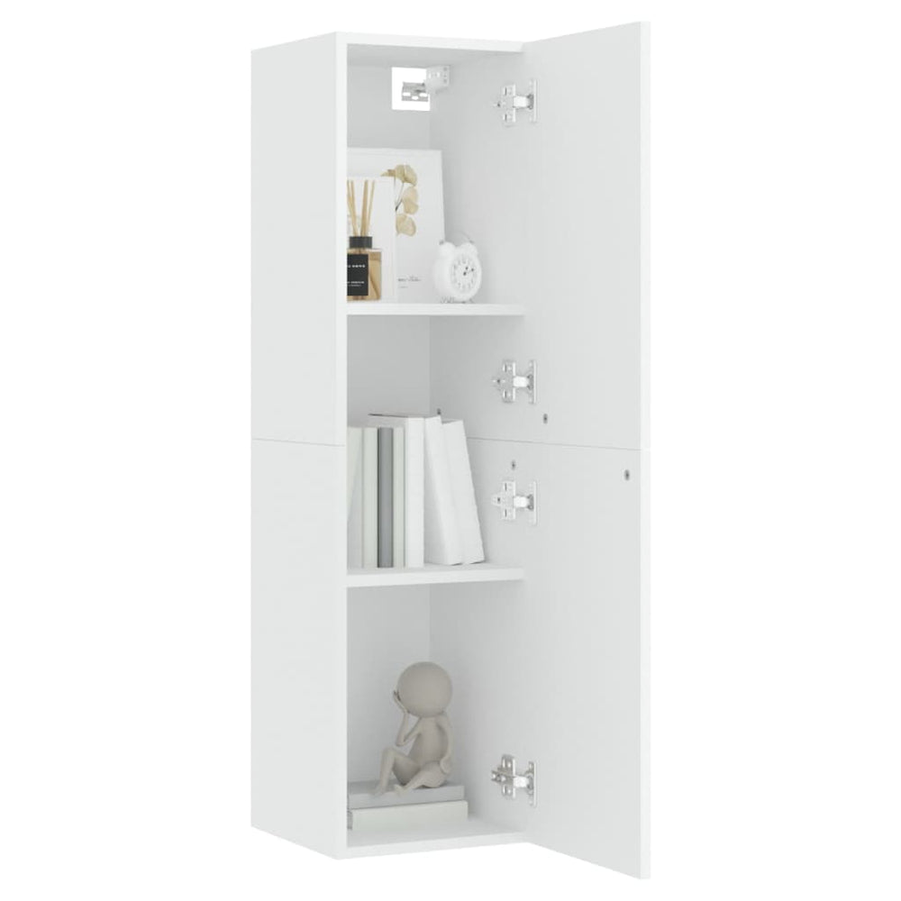 Tv-meubelen 2 st 30,5x30x110 cm spaanplaat wit MeubelReus