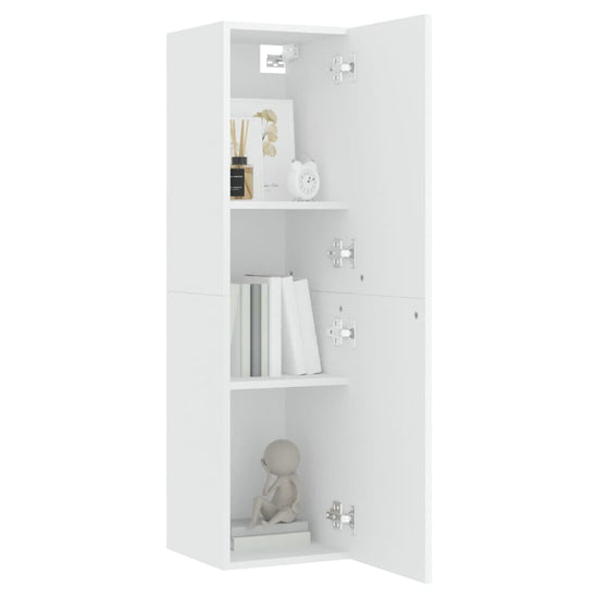 Tv-meubelen 2 st 30,5x30x110 cm spaanplaat wit MeubelReus