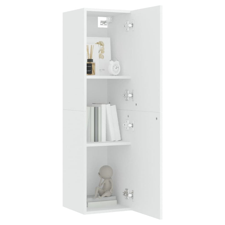 Tv-meubelen 2 st 30,5x30x110 cm spaanplaat wit MeubelReus