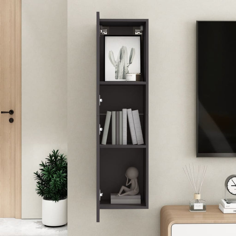Tv-meubel 30,5x30x110 cm spaanplaat grijs