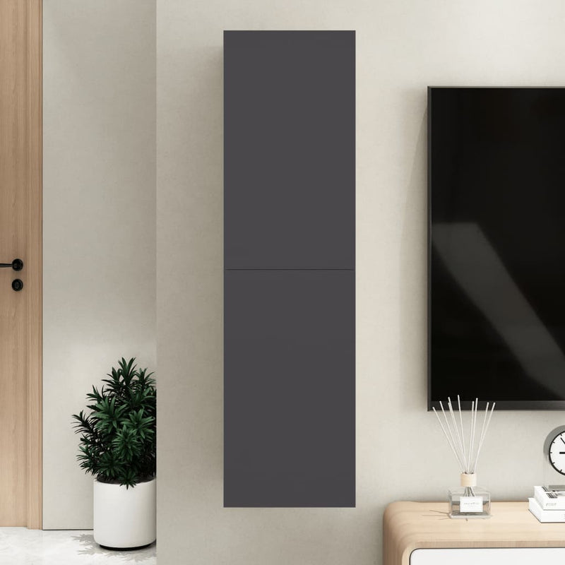 Tv-meubel 30,5x30x110 cm spaanplaat grijs