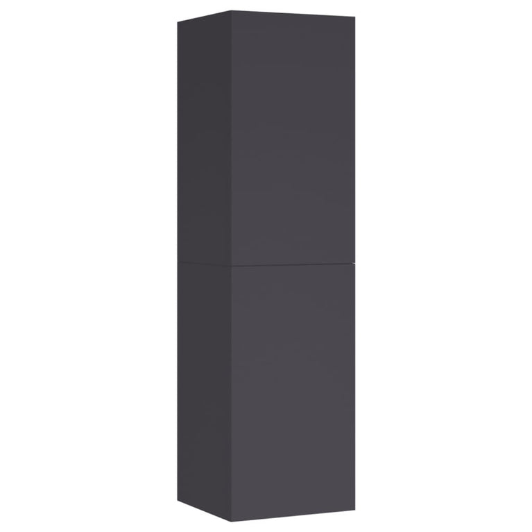 Tv-meubelen 2 st 30,5x30x110 cm spaanplaat grijs