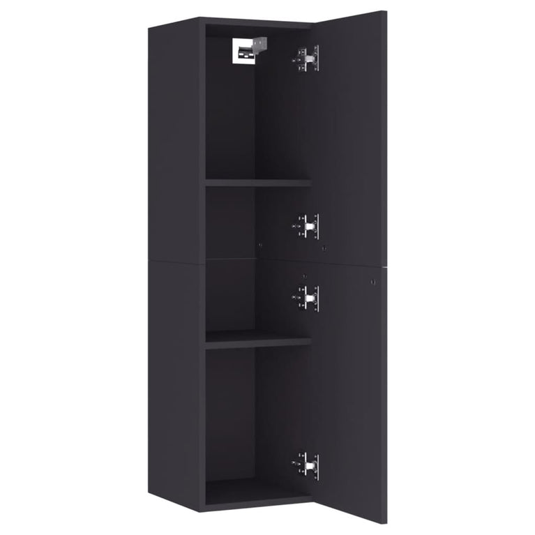 Tv-meubelen 2 st 30,5x30x110 cm spaanplaat grijs
