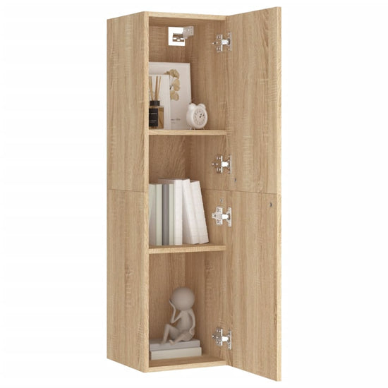 Tv-meubel 30,5x30x110 cm spaanplaat sonoma eikenkleurig MeubelReus