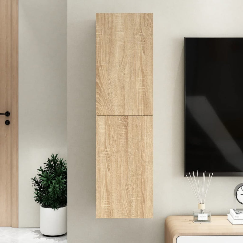 Tv-meubel 30,5x30x110 cm spaanplaat sonoma eikenkleurig MeubelReus