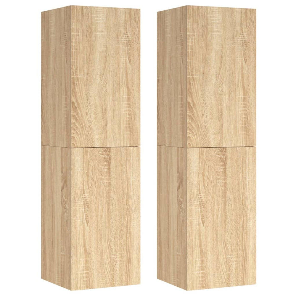 Tv-meubelen 2 st 30,5x30x110cm spaanplaat sonoma eikenkleurig MeubelReus