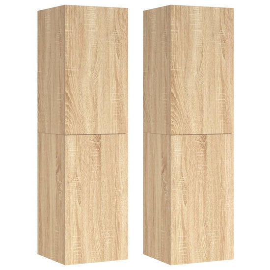 Tv-meubelen 2 st 30,5x30x110cm spaanplaat sonoma eikenkleurig MeubelReus