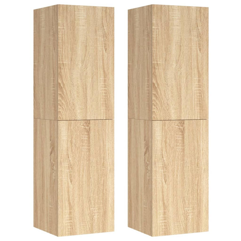 Tv-meubelen 2 st 30,5x30x110cm spaanplaat sonoma eikenkleurig MeubelReus