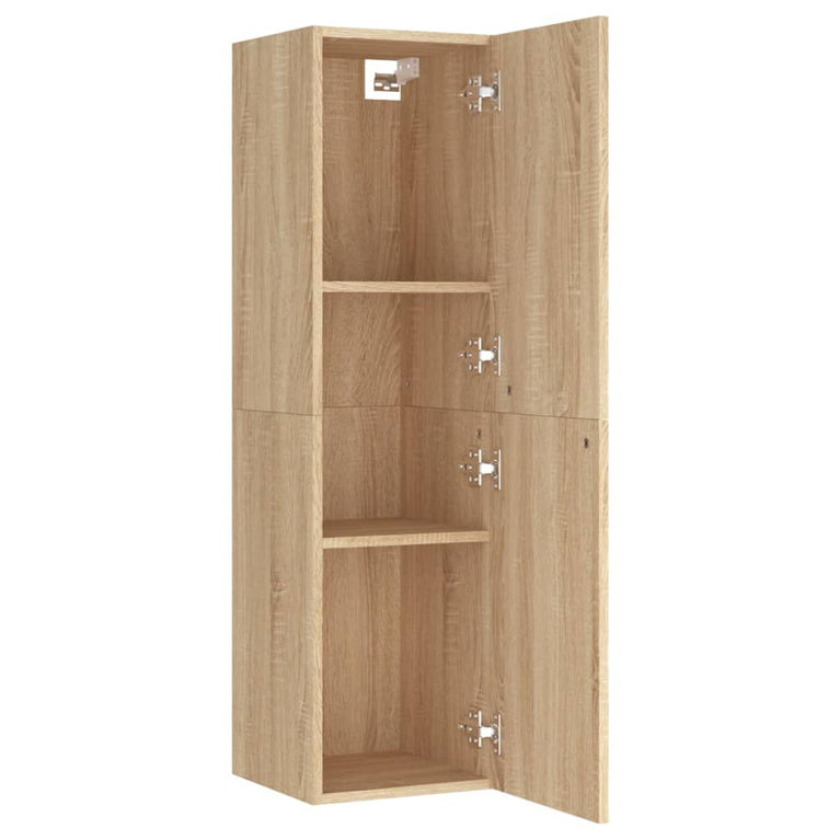 Tv-meubelen 2 st 30,5x30x110cm spaanplaat sonoma eikenkleurig MeubelReus