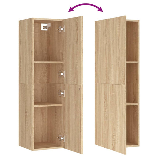 Tv-meubelen 2 st 30,5x30x110cm spaanplaat sonoma eikenkleurig MeubelReus