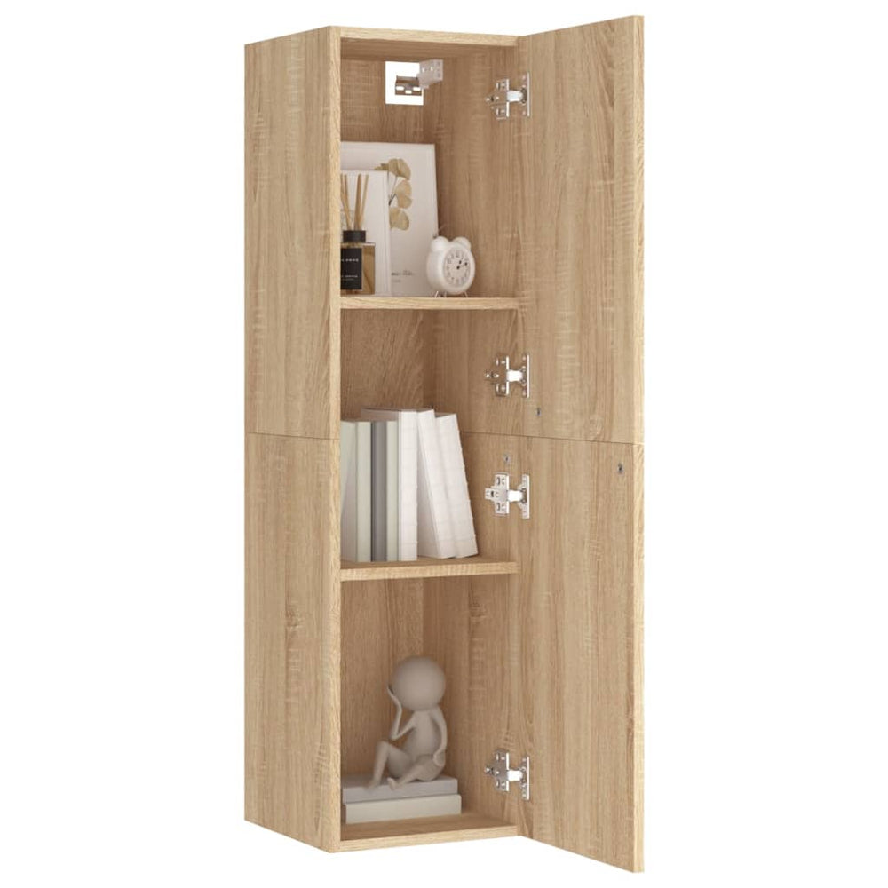 Tv-meubelen 2 st 30,5x30x110cm spaanplaat sonoma eikenkleurig MeubelReus