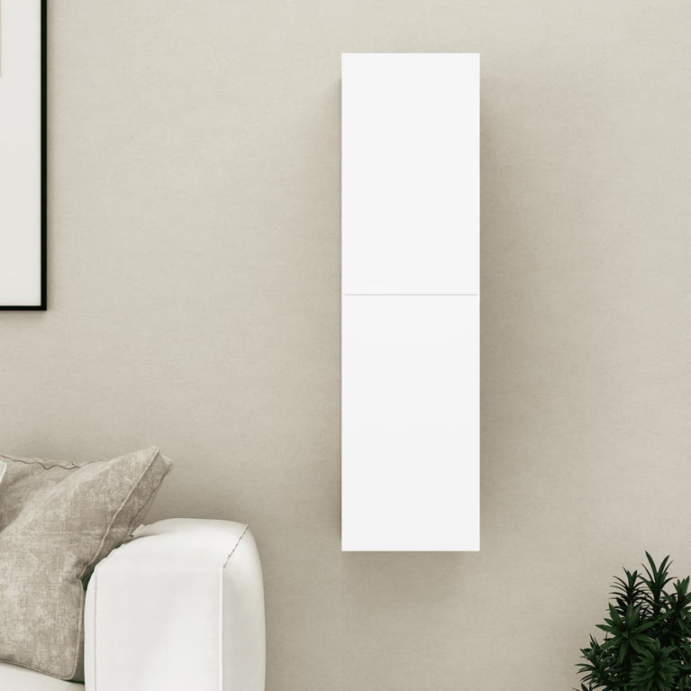Tv-meubel 30,5x30x110 cm spaanplaat wit en sonoma eikenkleurig