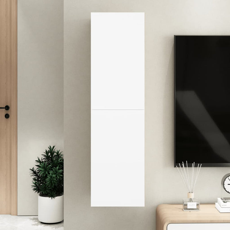 Tv-meubel 30,5x30x110 cm spaanplaat wit en sonoma eikenkleurig