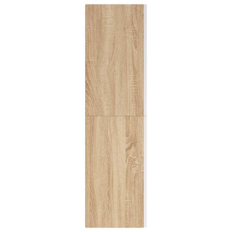 Tv-meubelen 2 st 30,5x30x110cm spaanplaat wit sonoma eikenkleur