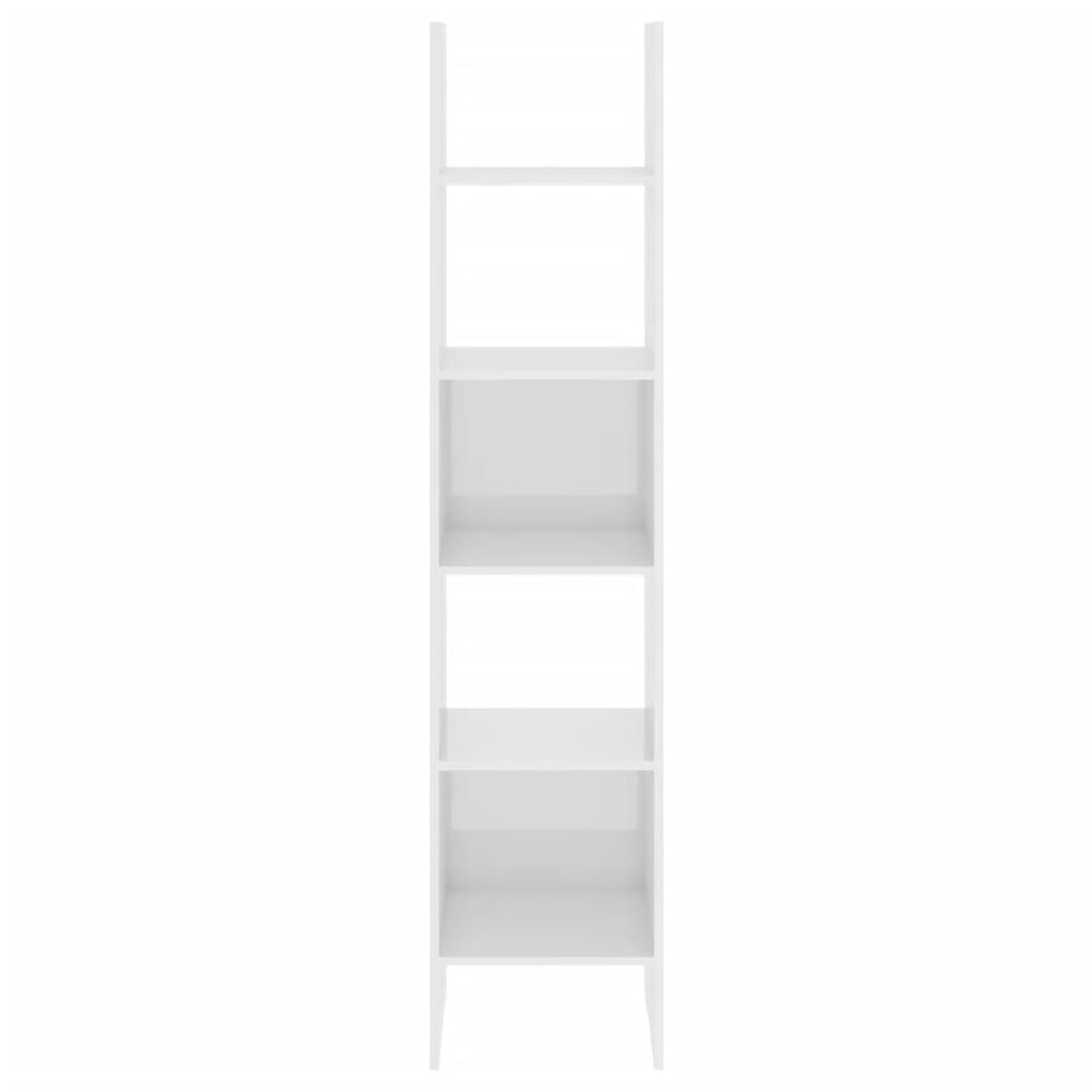 Boekenkast 40x35x180 cm spaanplaat hoogglans wit MeubelReus