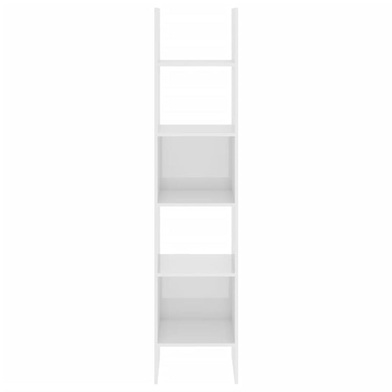 Boekenkast 40x35x180 cm spaanplaat hoogglans wit MeubelReus