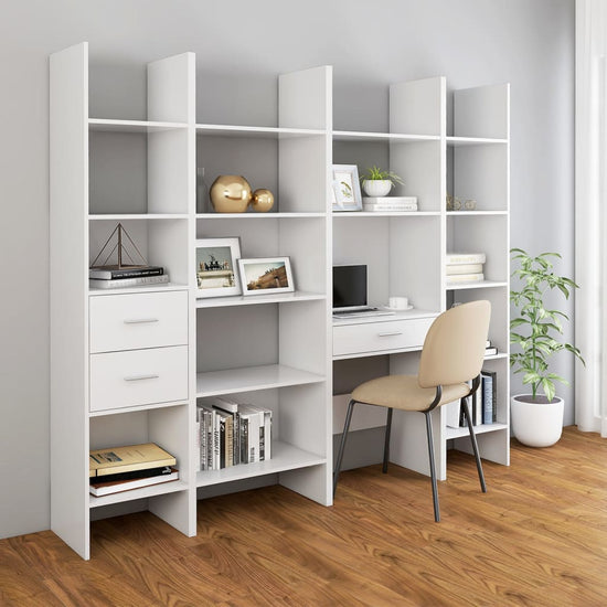 Boekenkast 60x35x180 cm spaanplaat wit MeubelReus