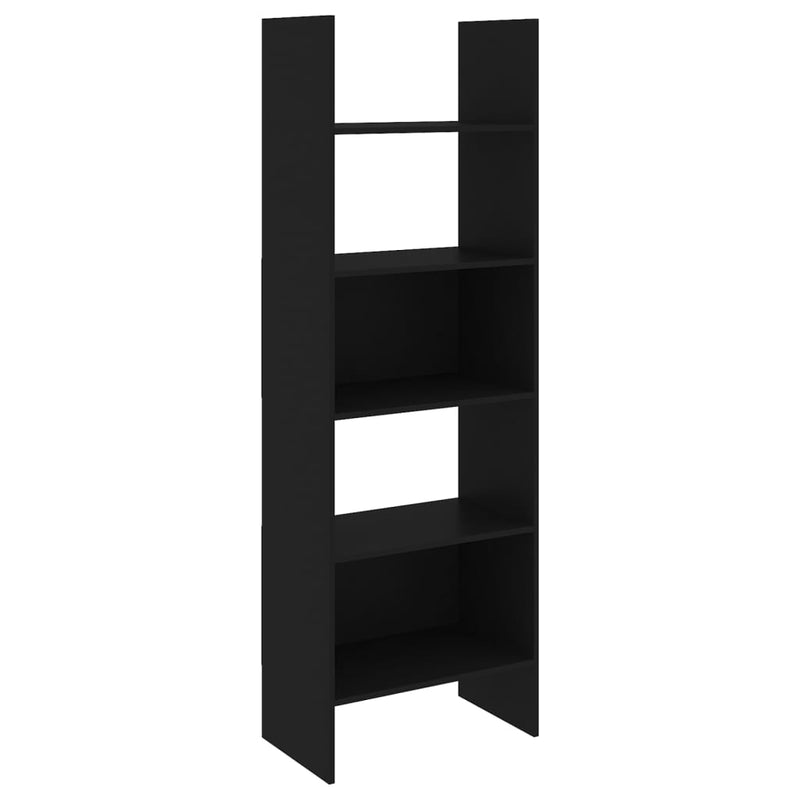 Boekenkast 60x35x180 cm spaanplaat zwart MeubelReus