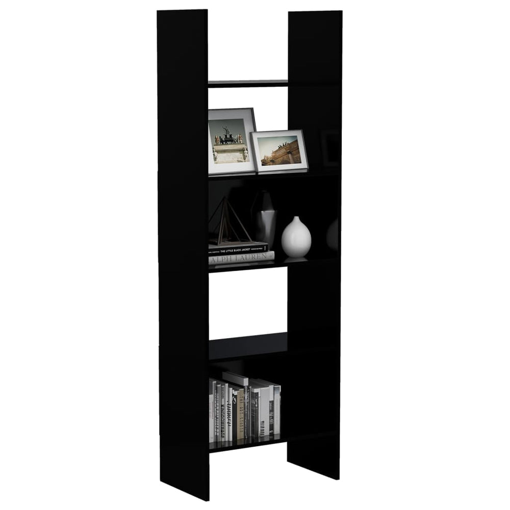 Boekenkast 60x35x180 cm spaanplaat zwart MeubelReus