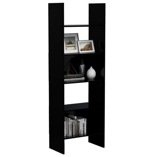Boekenkast 60x35x180 cm spaanplaat zwart MeubelReus