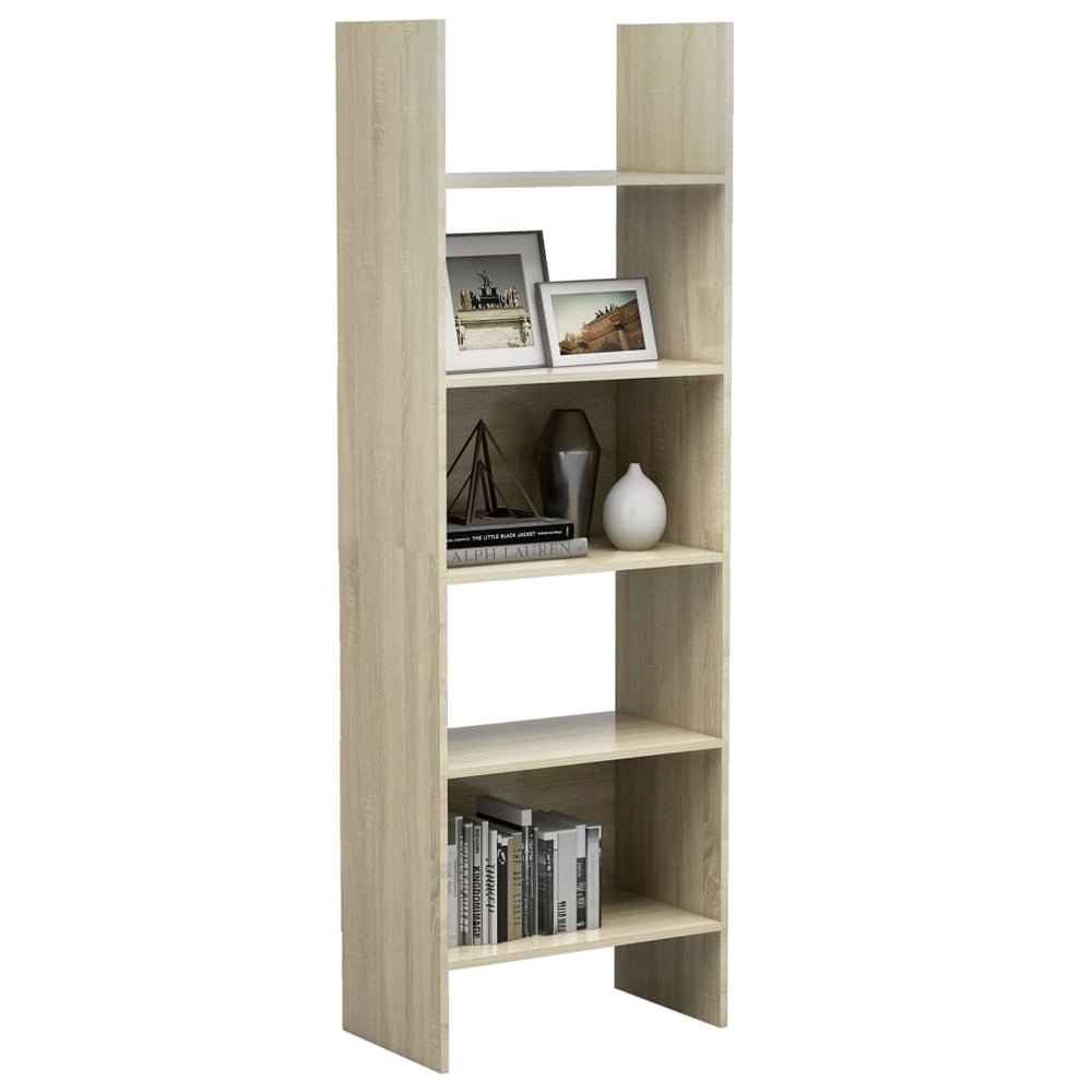 Boekenkast 60x35x180 cm spaanplaat sonoma eikenkleurig MeubelReus