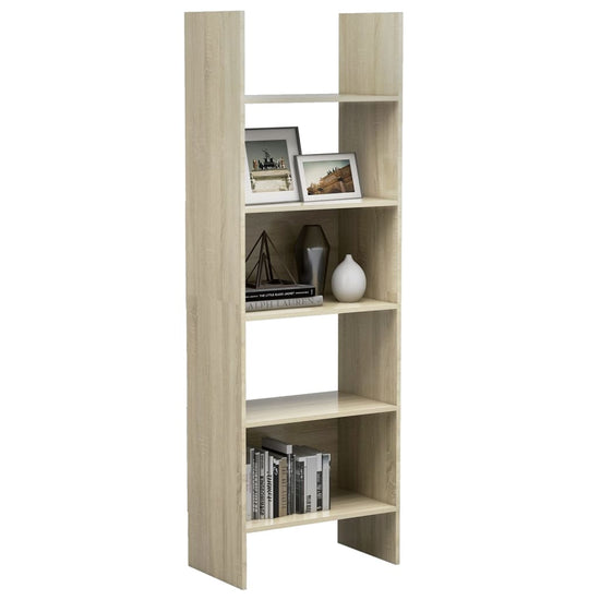 Boekenkast 60x35x180 cm spaanplaat sonoma eikenkleurig MeubelReus