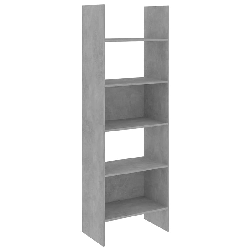 Boekenkast 60x35x180 cm spaanplaat betongrijs MeubelReus