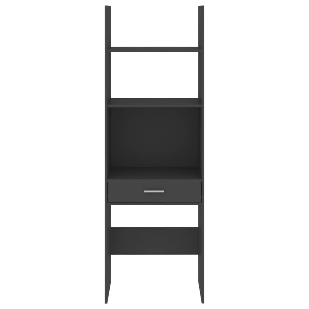 Boekenkast 60x35x180 cm spaanplaat grijs MeubelReus