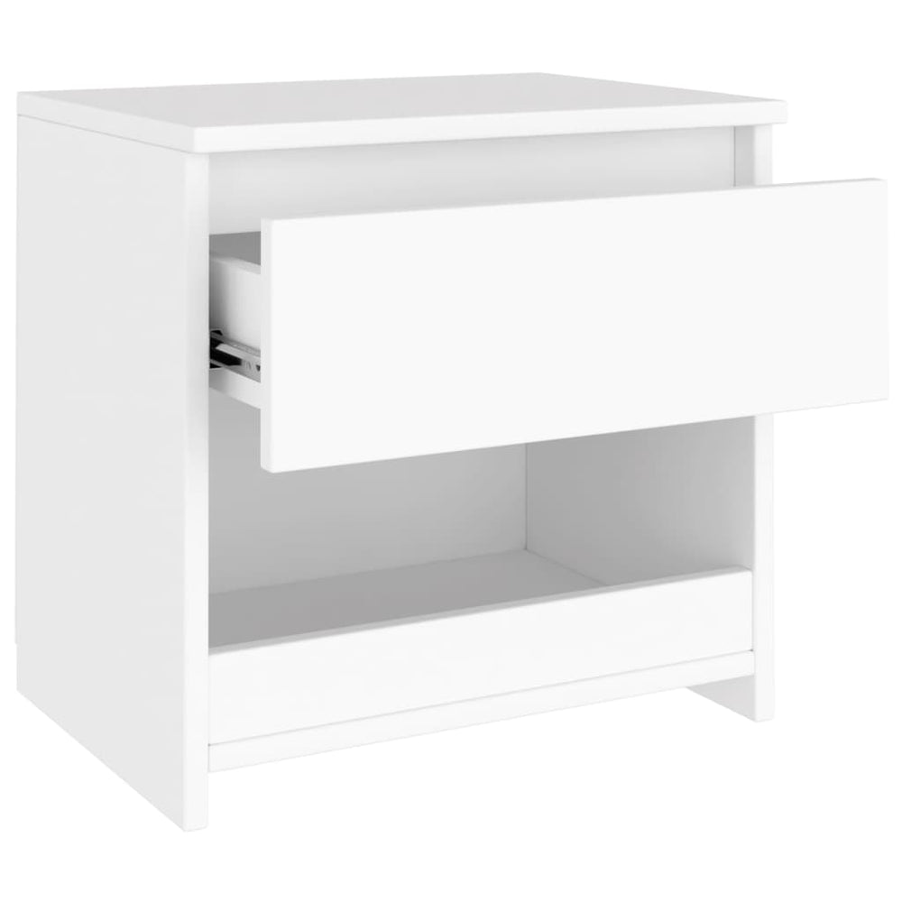 Nachtkastjes 2 st 40x30x39 cm bewerkt hout wit MeubelReus