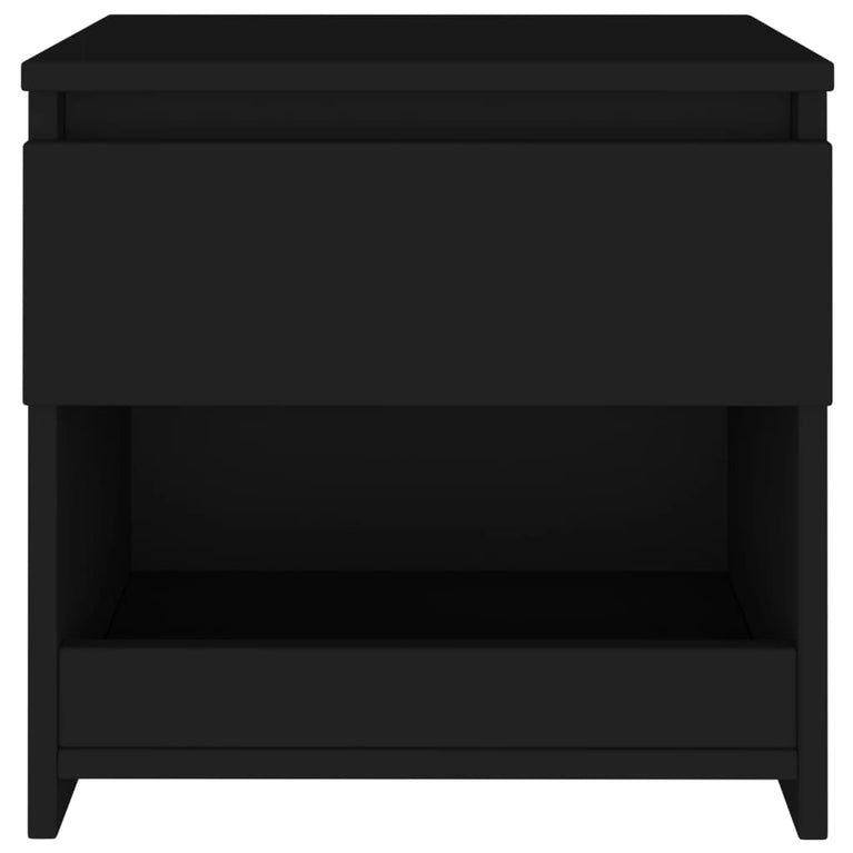 Nachtkastjes 2 st 40x30x39 cm spaanplaat zwart