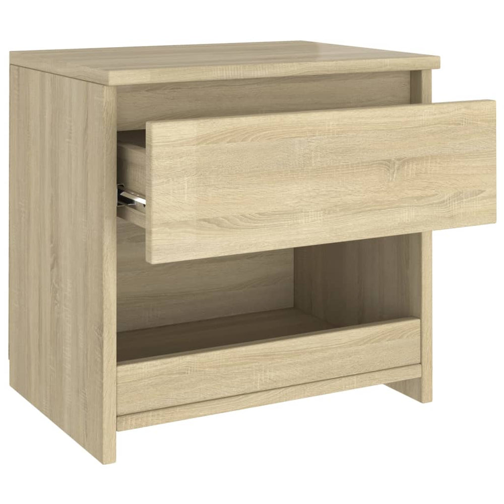 Nachtkastjes 2 st 40x30x39 cm spaanplaat sonoma eikenkleurig MeubelReus